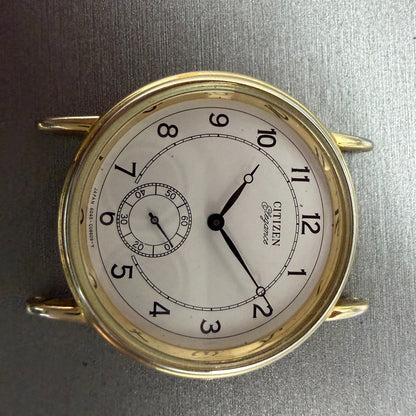 Citizen Elegance Watch Men 34mm White Dial Gold Tone Round 6045-G02565 PARTS2