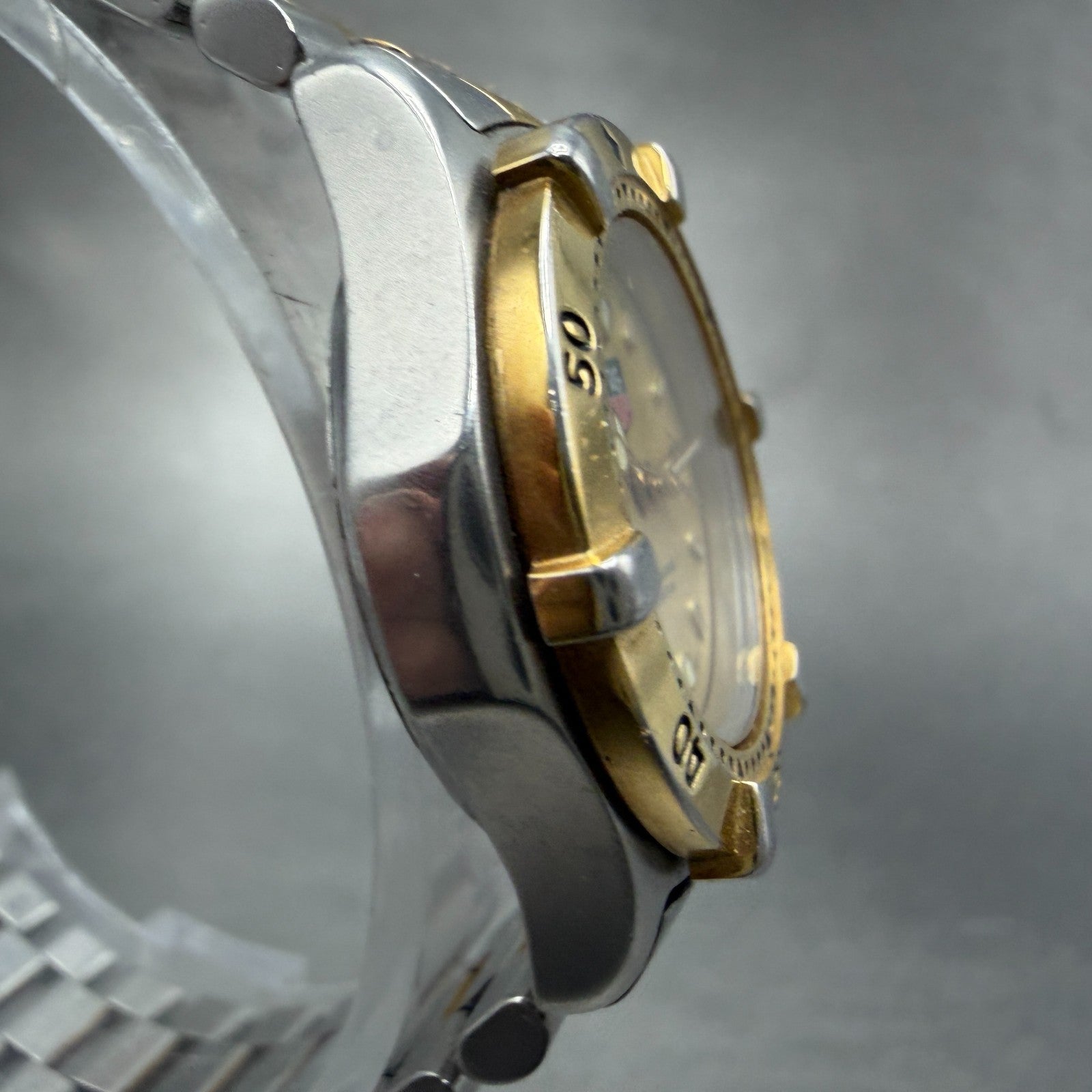 Tag Heuer Professional Dive Watch Women 27mm Gold Dial Two Tone Date New Battery3