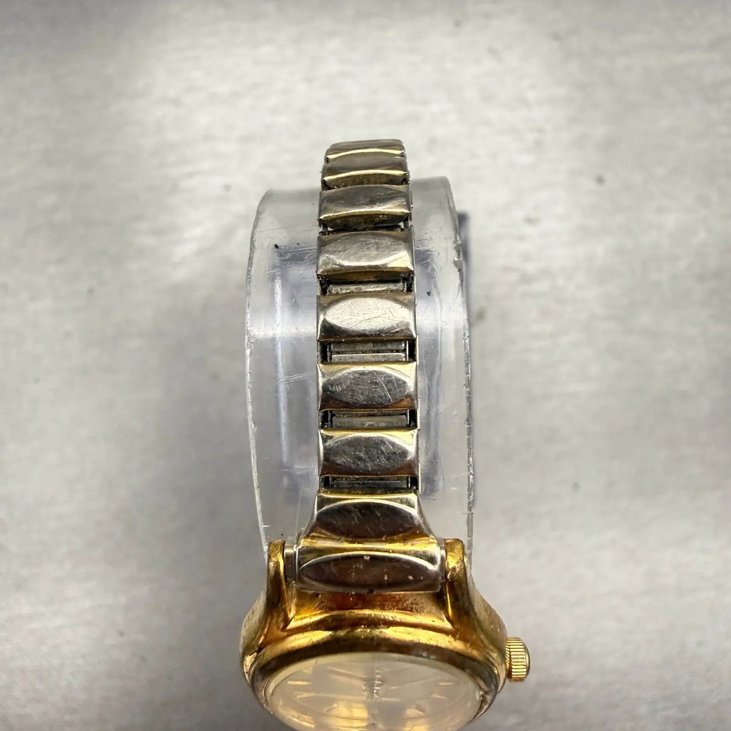 Seiko Watch Women 20mm Champagne Dial Gold Tone Oval 4N01-5060 New Battery VTG4