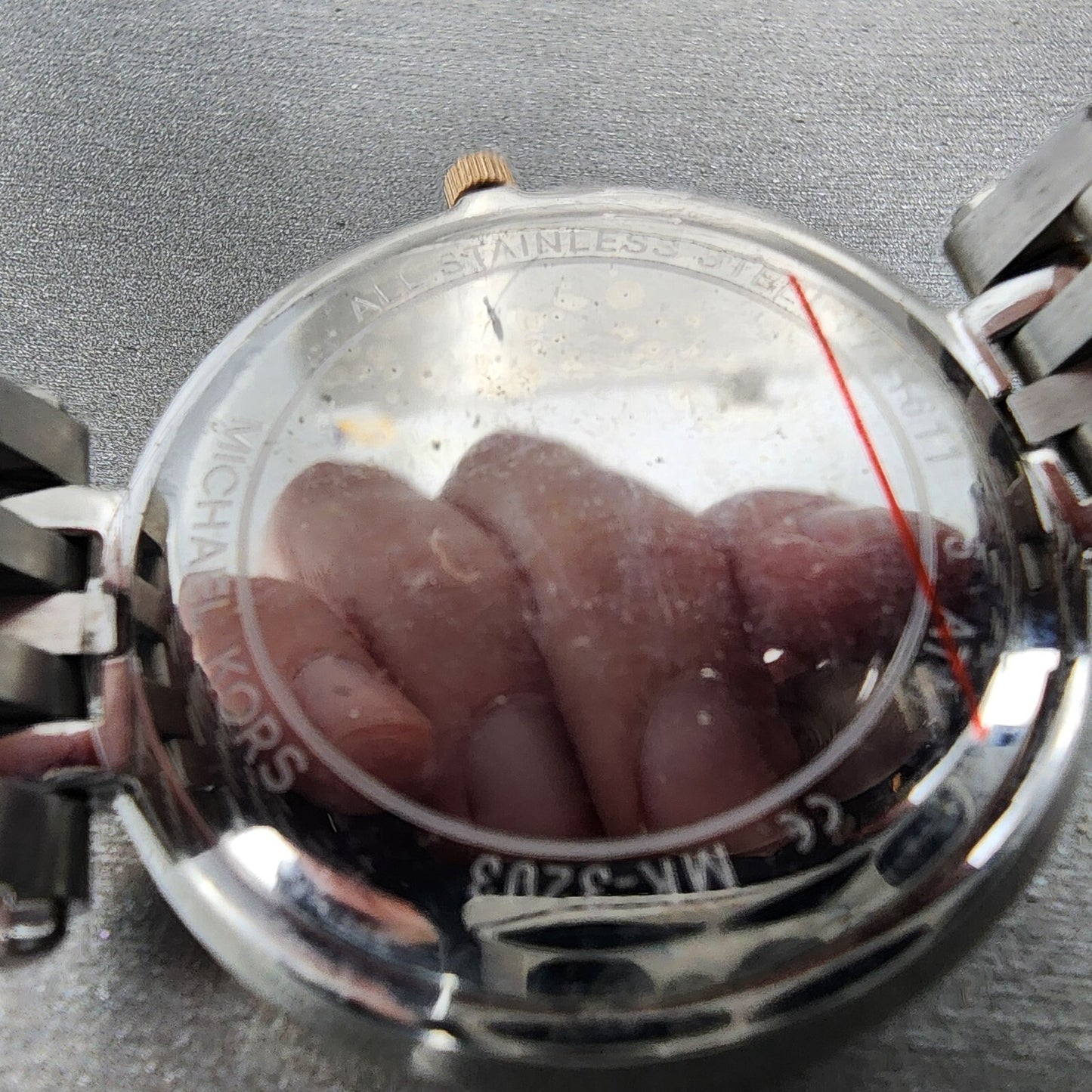 Michael Kors Darci Watch Women 39mm Silver Dial Two Tone Round MK3203 New Batt9