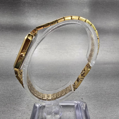 Citizen CQ Watch Women 13nn Champagne Dial Gold Tone 5421-S18523 New Battery VTG6