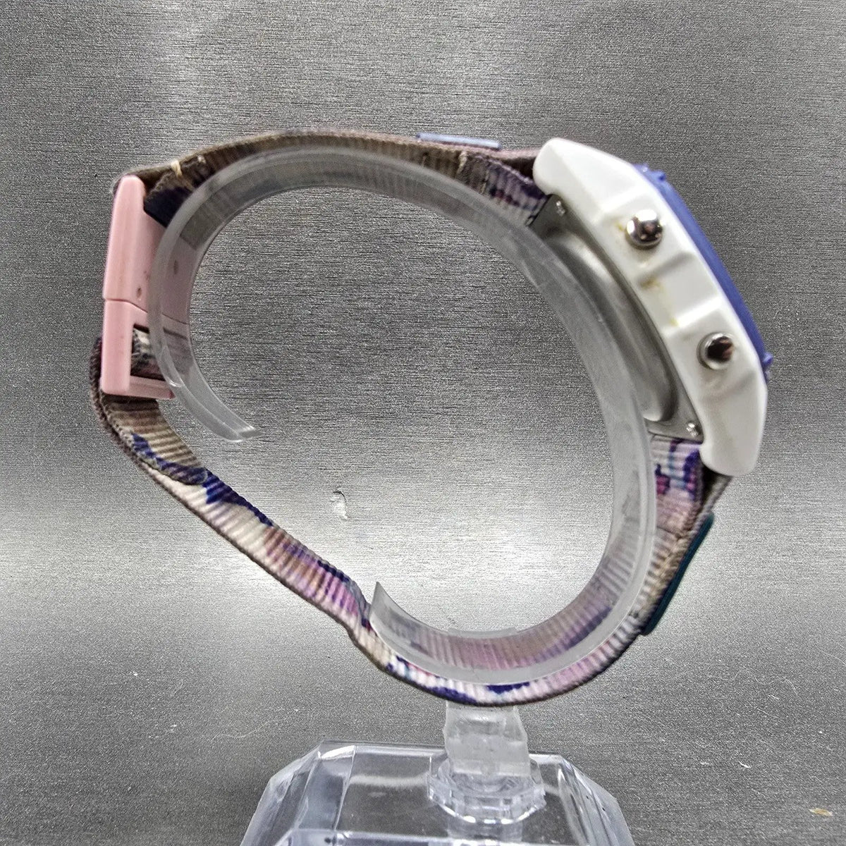 Freestyle Shark Watch Men 38mm Pink White Purple Alarm Chrono Daydate Works8