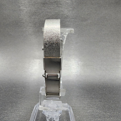 Seiko Watch Women 16mm Silver Dial Silver Tone Rectangle 2C205299 New Battery7