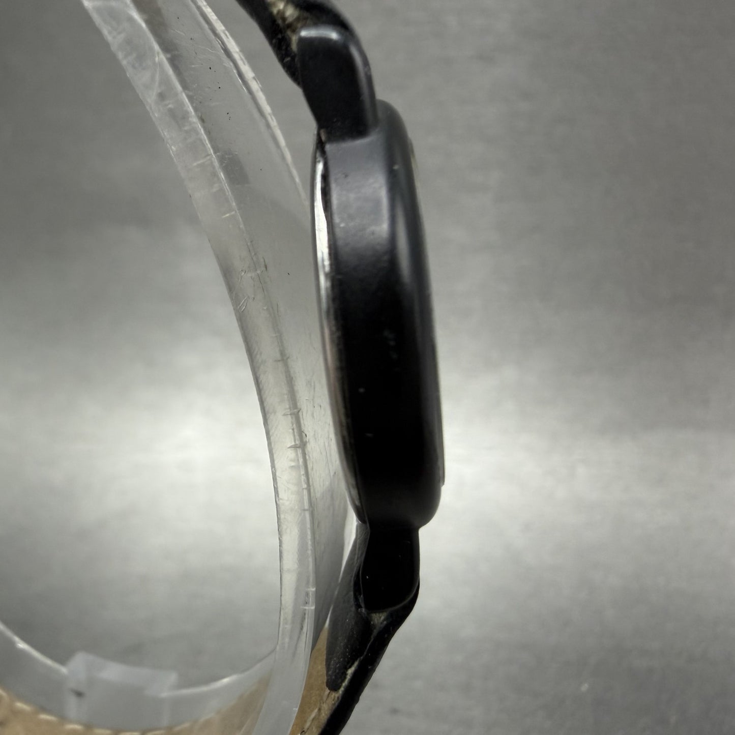 Seiko Watch Women 20mm Black Dial Black Tone Round 2y00-0G49 New Battery VTG ABC3