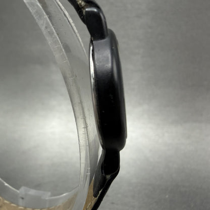 Seiko Watch Women 20mm Black Dial Black Tone Round 2y00-0G49 New Battery VTG ABC3