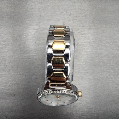 Citizen Watch Women 24mm MOP Dial Silver Tone Gemmed Round 9627-S121558 New Batt4