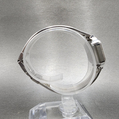 Seiko Tank Watch Women 19mm Silver Dial Silver Tone 435010 New Battery8