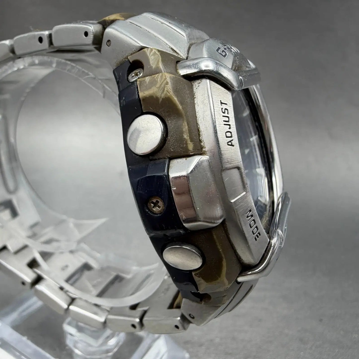 Casio G-Shock G-511 Watch Men 45mm Blue Dial Silver Alarm Chrono READ!! New Batt3