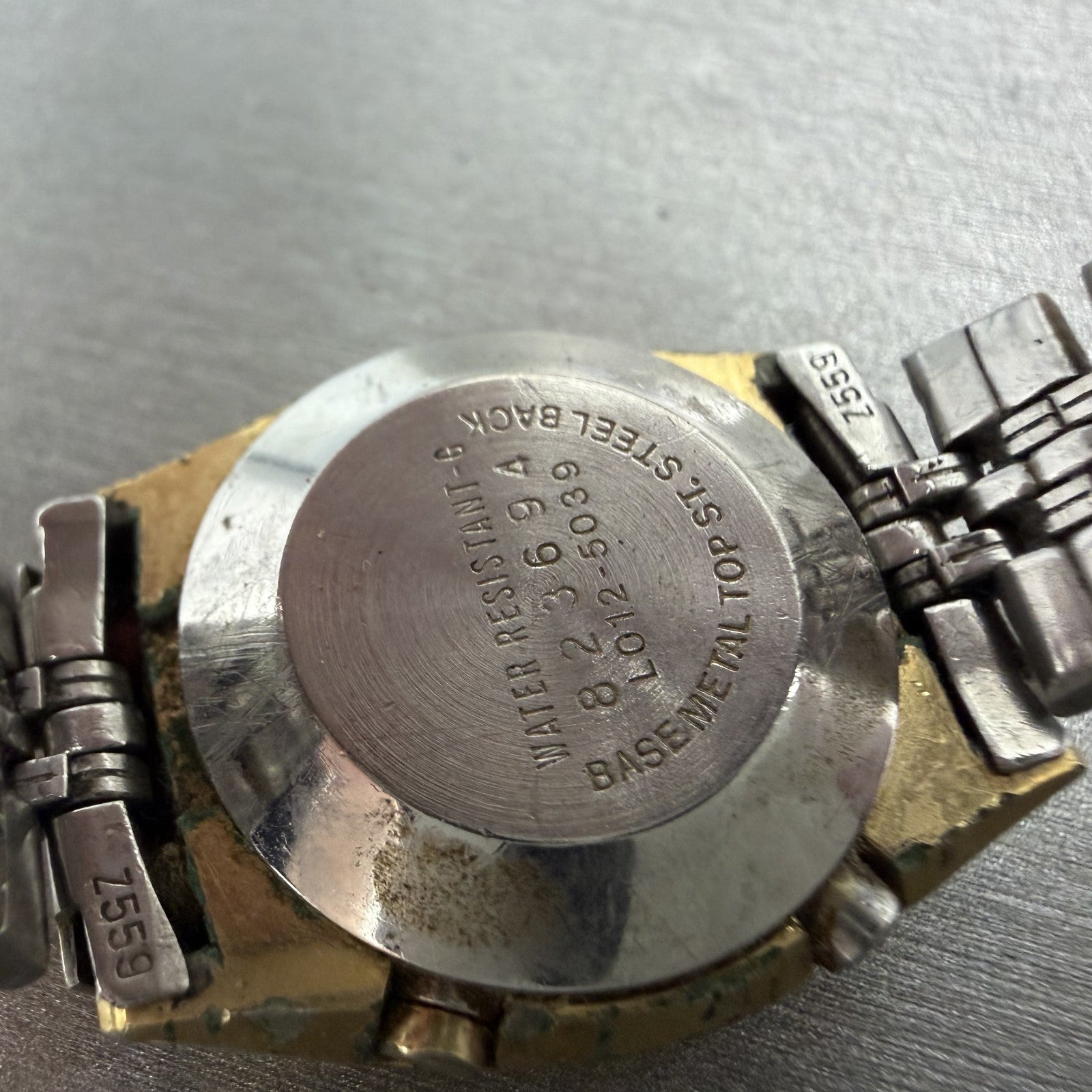 Seiko Digital Watch Women 23mm Two Tone Month Date L012-5039 New Battery9