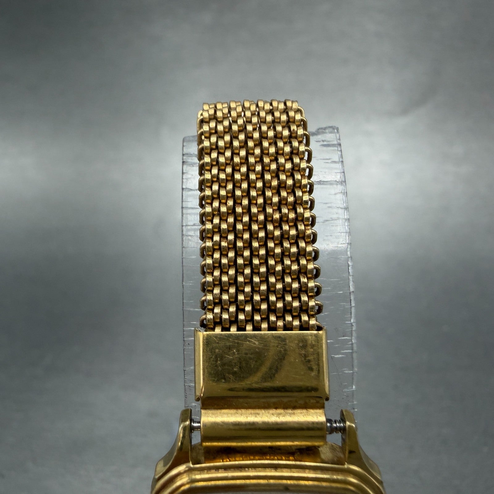Seiko Tank Watch Women 20mm Champagne Dial Gold Tone 7321-5270 New Battery4