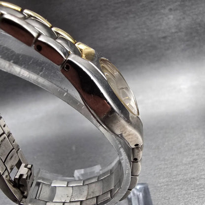 Bulova Classic Watch Women 23mm Silver Dial Two Tone Round 98T84 New Battery JP3