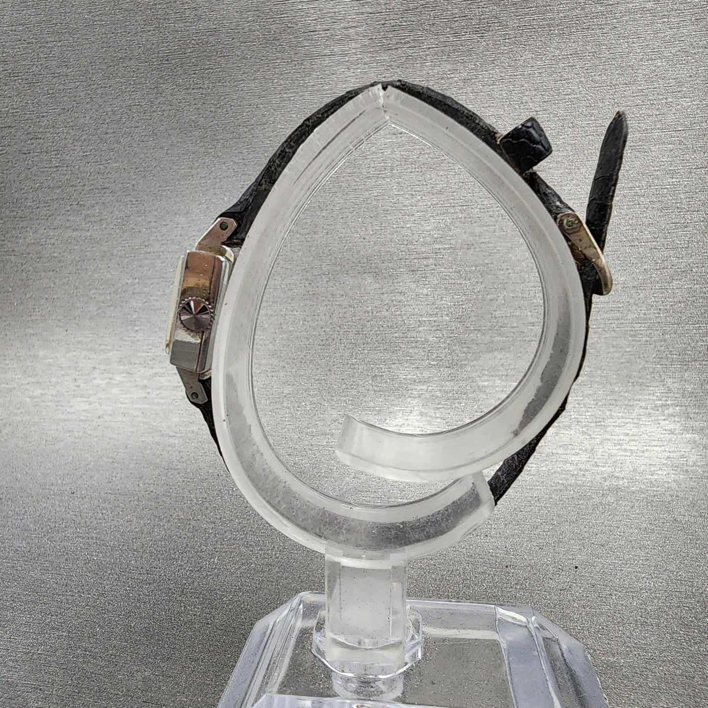 Seiko Solar Special Tank Watch Women 15mm Silver Tone Stainless Steel Runs6