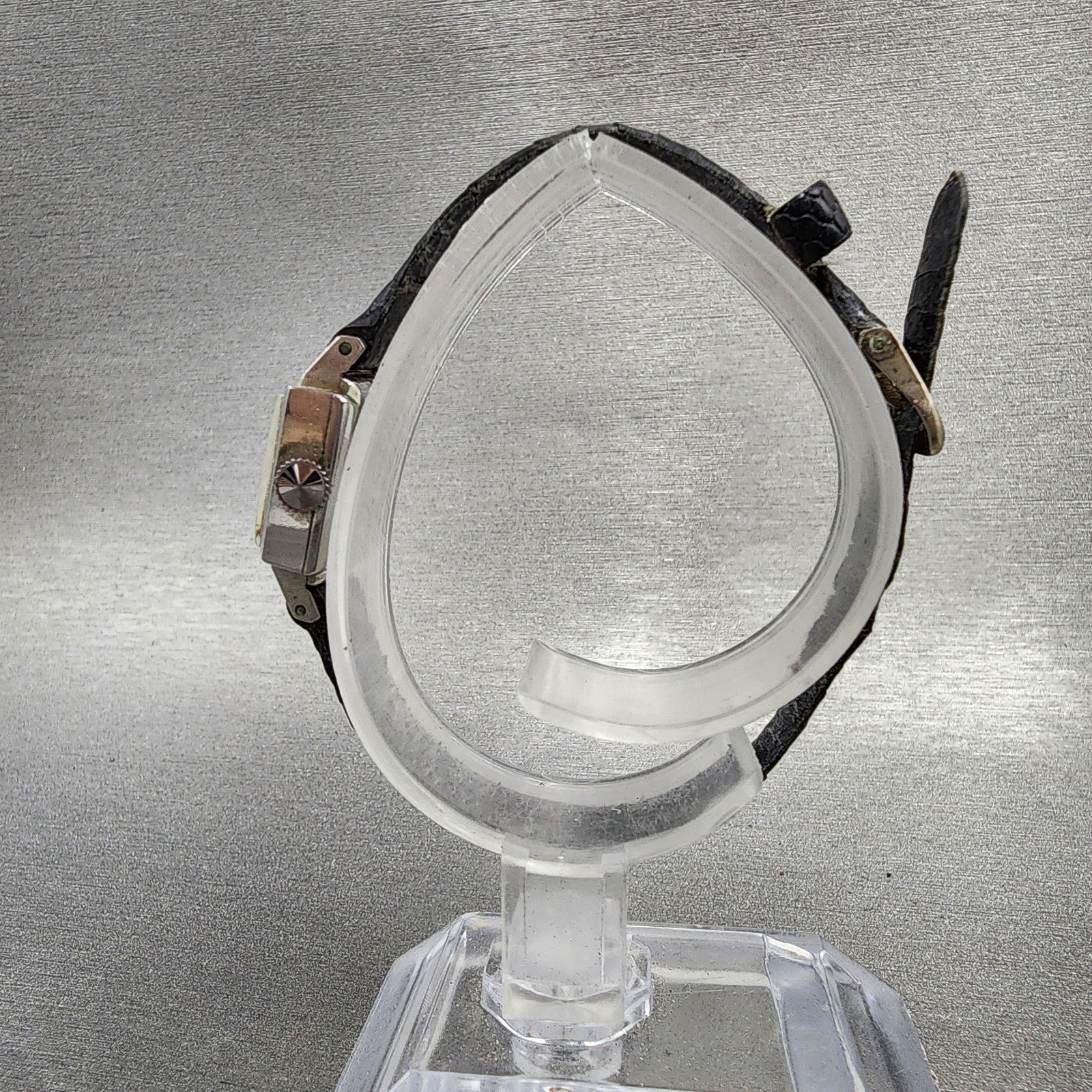 Seiko Solar Special Tank Watch Women 15mm Silver Tone Stainless Steel Runs6