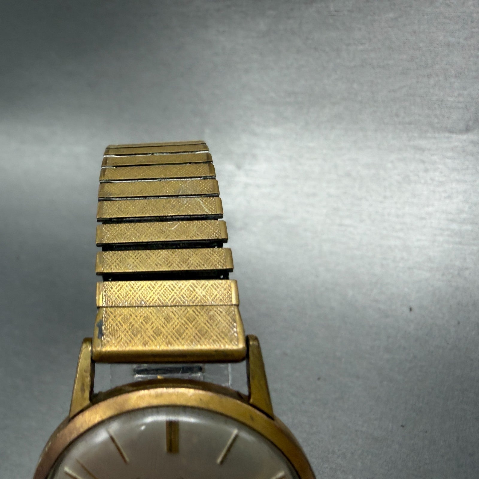 Citizen Deluxe Phynox Watch Men 34mm Silver Dial Gold Tone Manual 140809 PARTS5