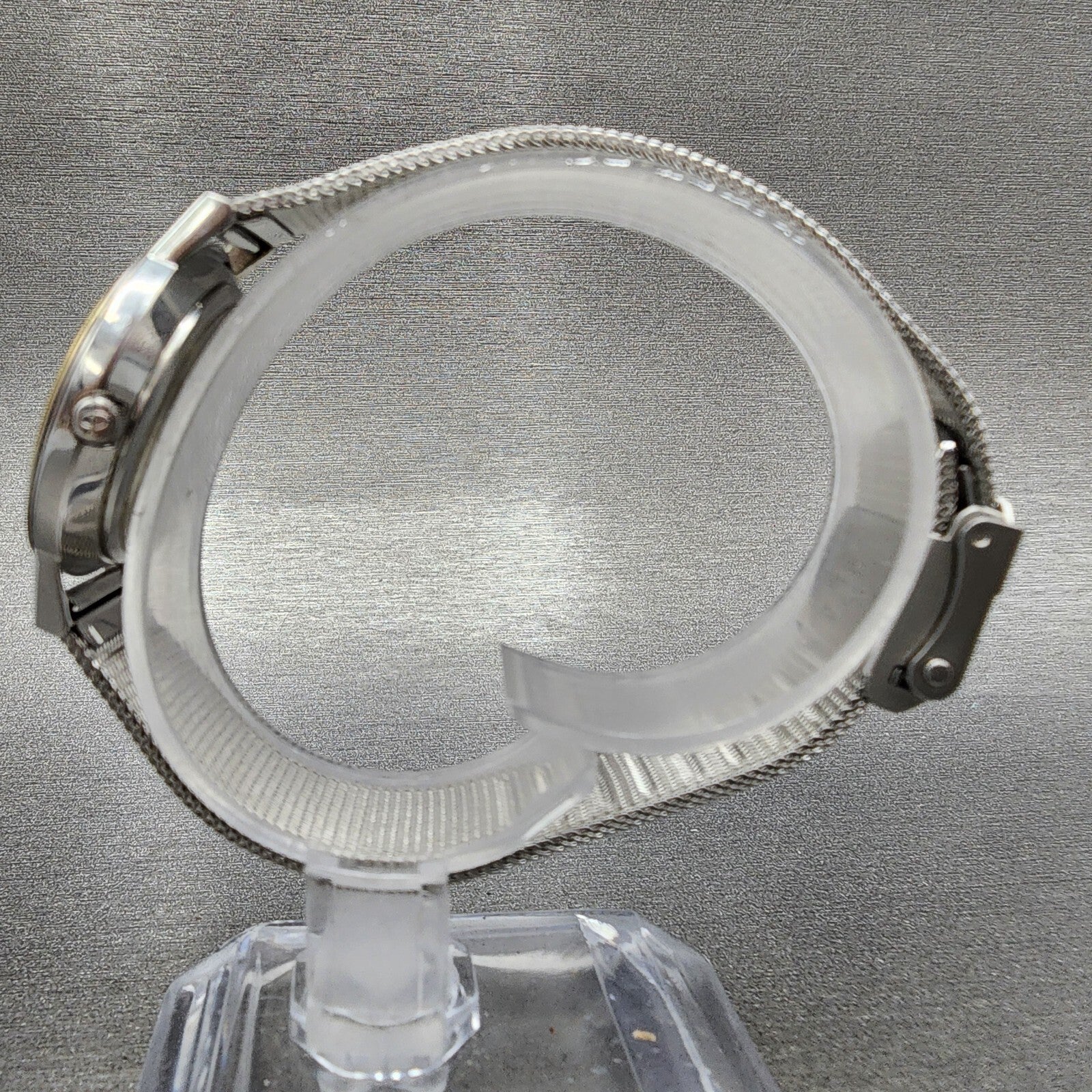 Skagen Grenen Watch Women 28mm Silver Dial Steel Date Mesh Band New Battery6