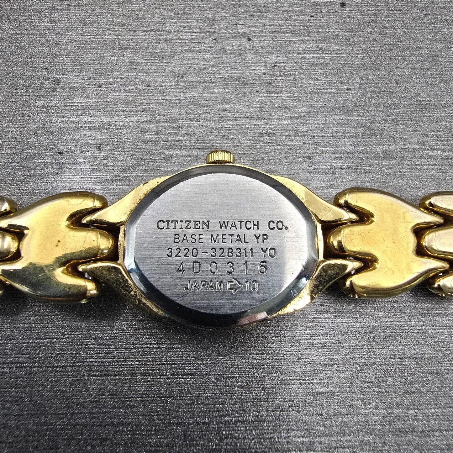 Citizen Elegance Watch Women 16mm MOP Dial Gold Tone Oval 3220-328311 New Batt10