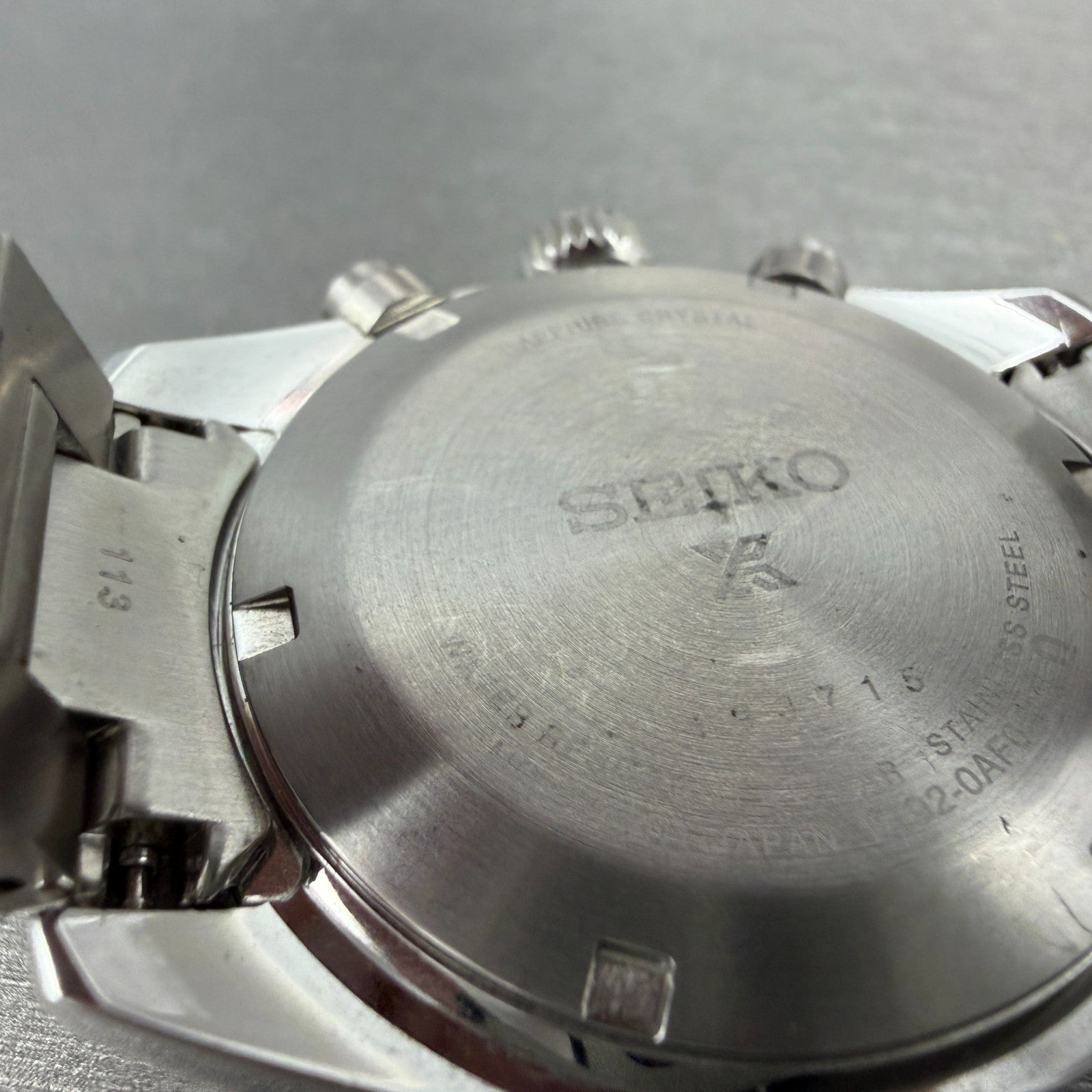 Seiko Prospex Chronograph Watch Men 39mm Black Dial Silver Tone Date Solar Runs9