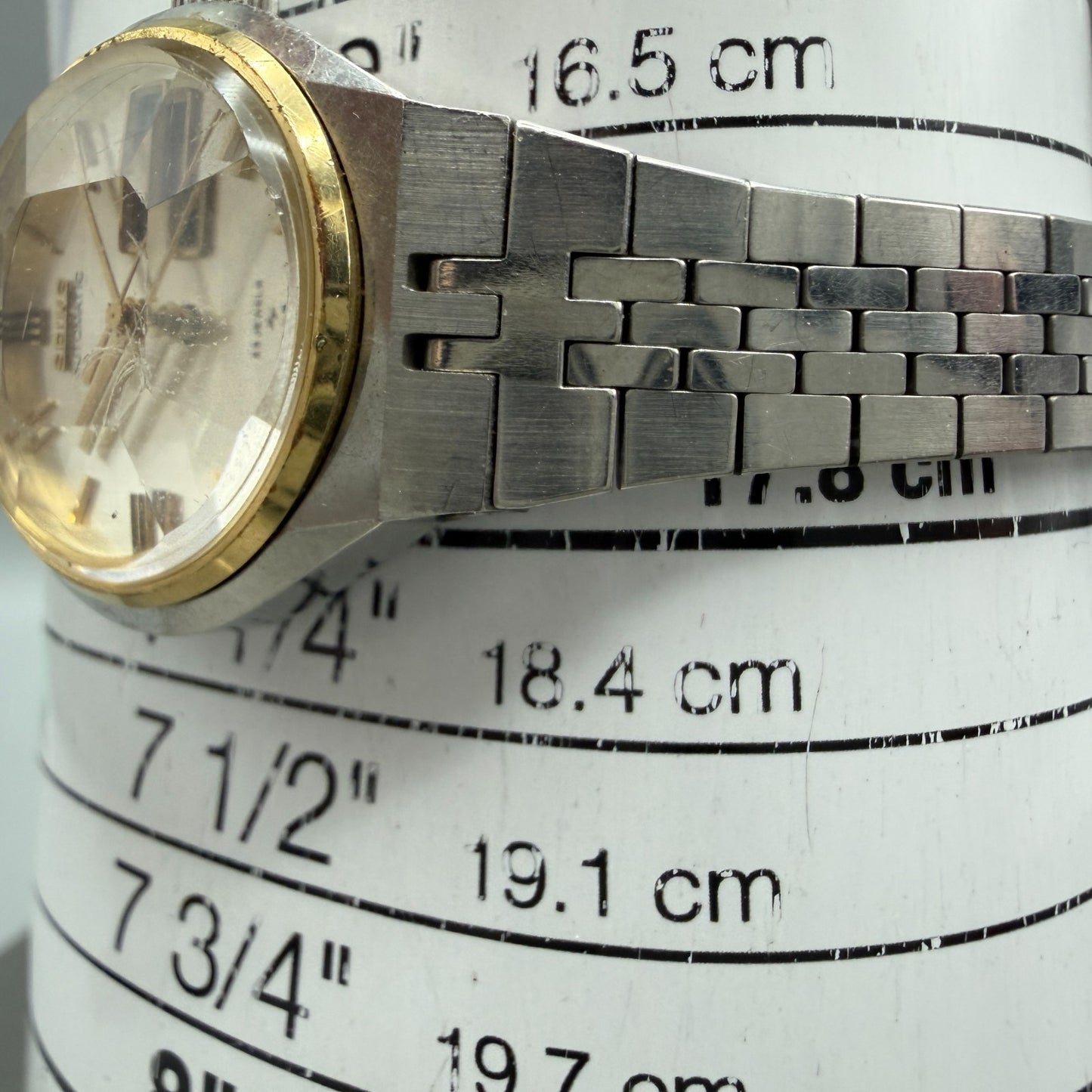 Seiko Automatic Watch Women 26mm Silver Dial Two Tone Daydate 2406-0030 Runs10