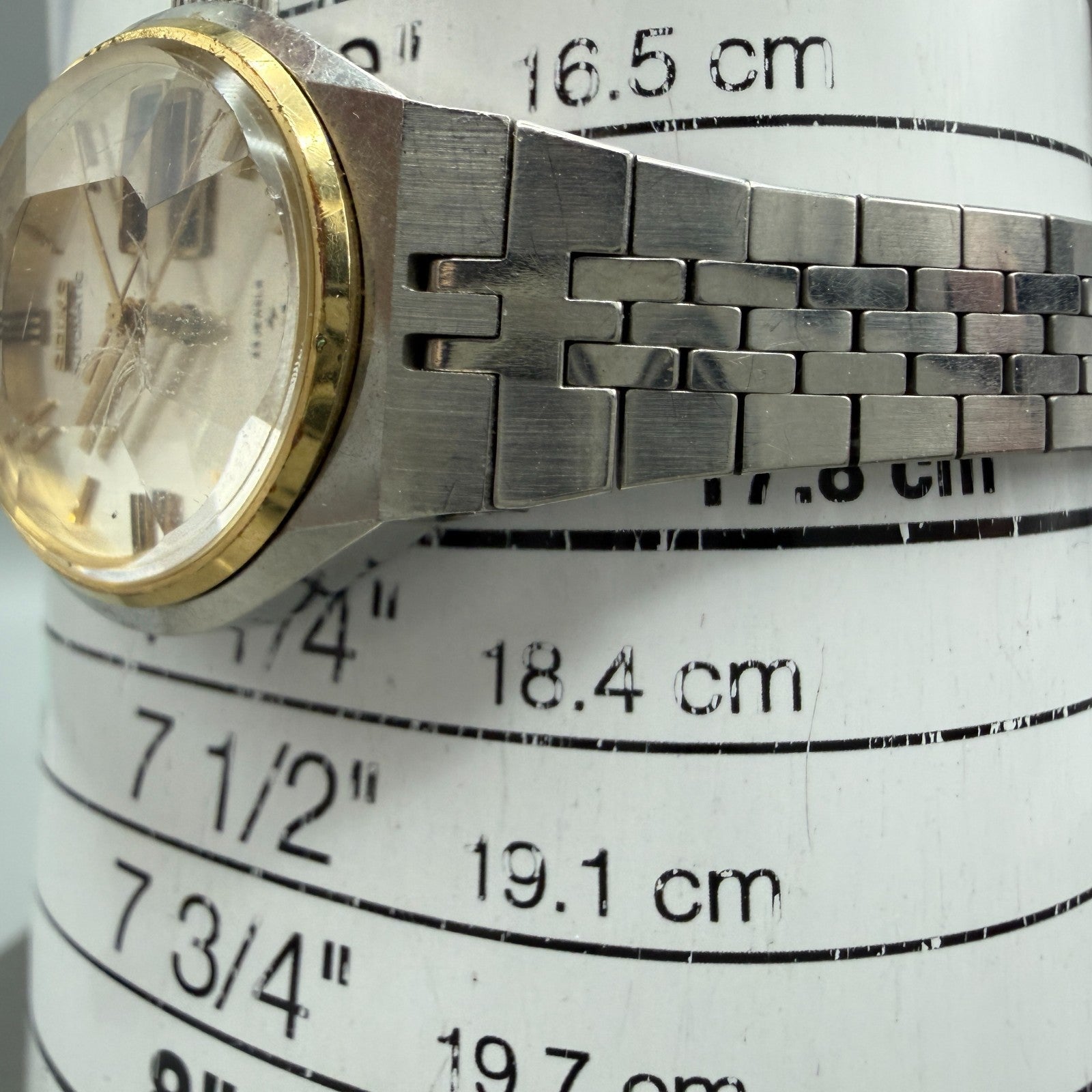 Seiko Automatic Watch Women 26mm Silver Dial Two Tone Daydate 2406-0030 Runs10