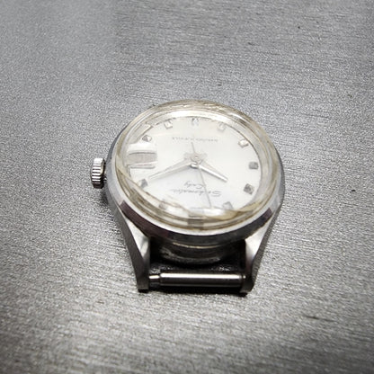 Seiko Seikomatic Lady Watch Women 22mm Silver Dial Steel Date Round Runs4