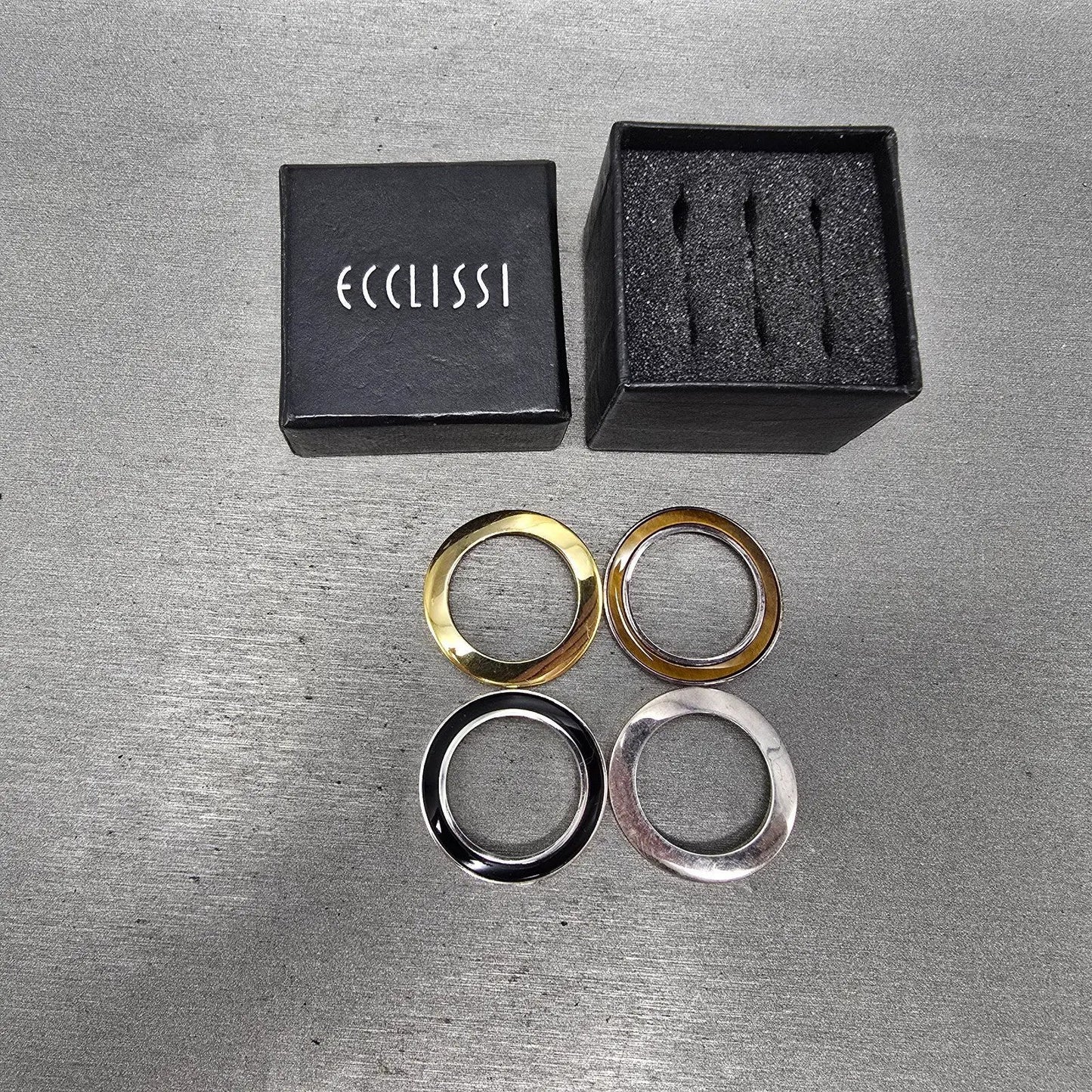 Ecclissi Watch Women 27mm Silver Dial Two Tone Sterling Silver 32250 New Battery12