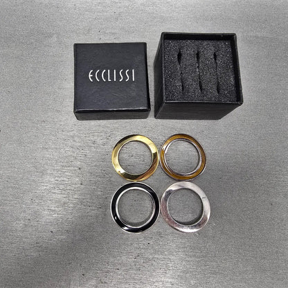 Ecclissi Watch Women 27mm Silver Dial Two Tone Sterling Silver 32250 New Battery12