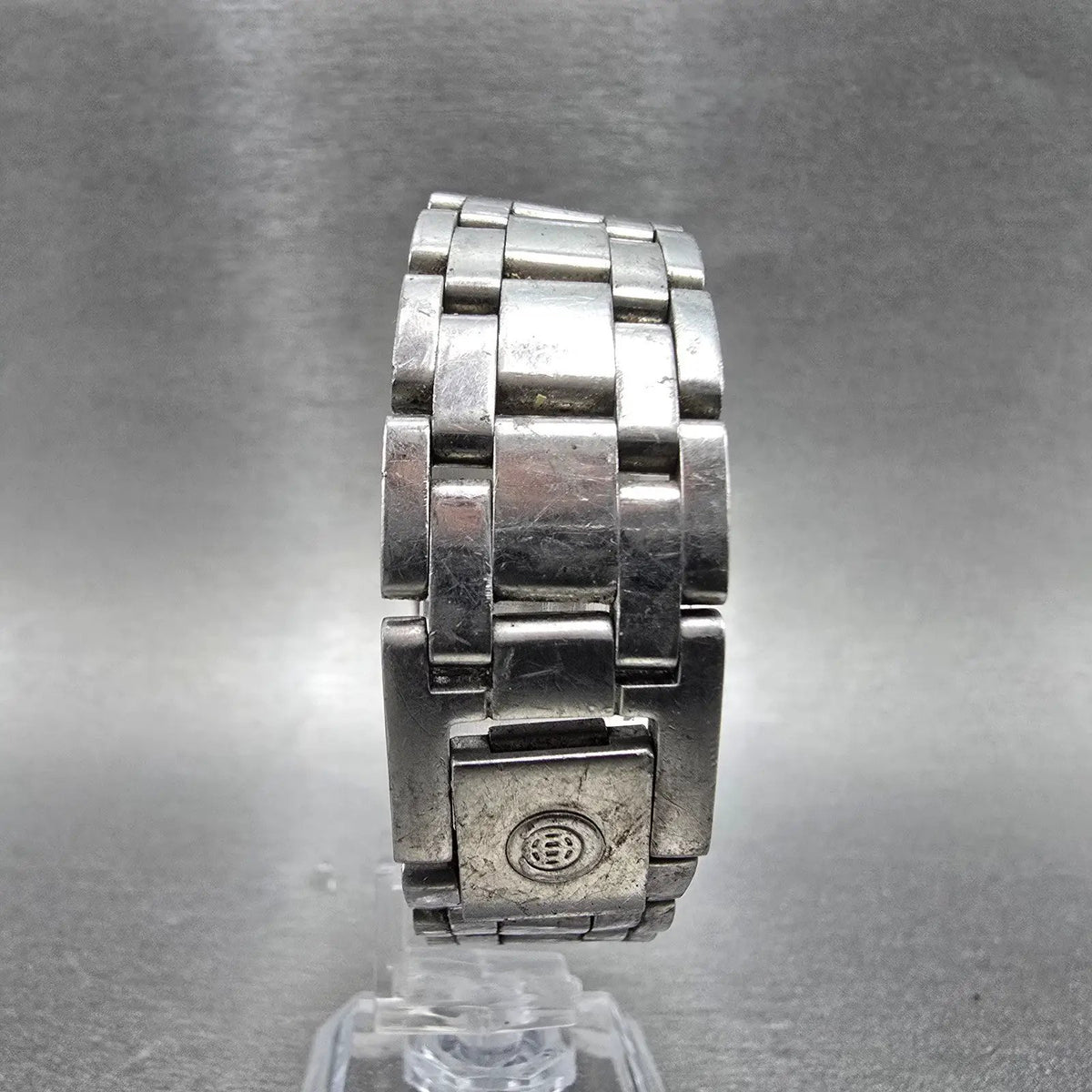 Cyma Tank Watch Men 25mm Silver Dial Steel Small Seconds 729 Rectangle PARTS8