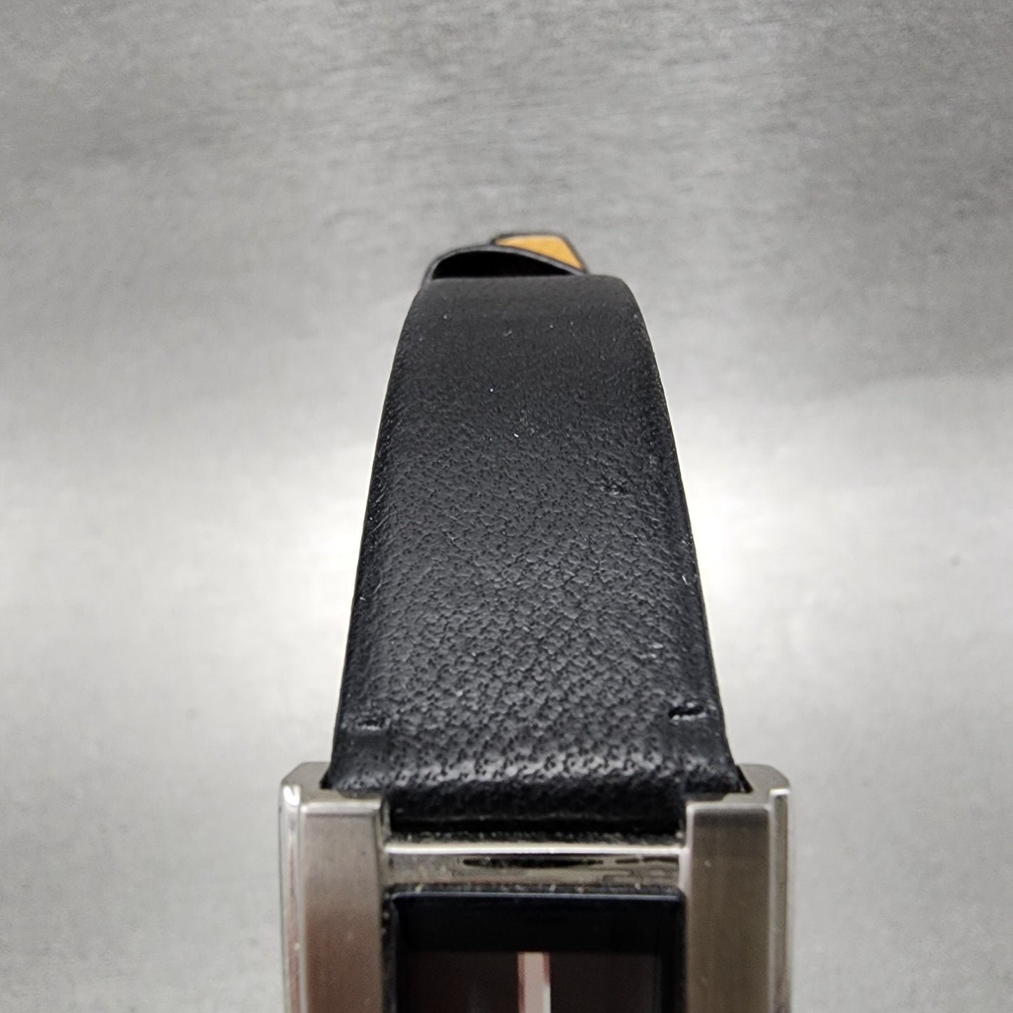 Seiko Tank Watch Women 20mm Black Dial Silver Tone Rectangle 1N005000 New Batt4