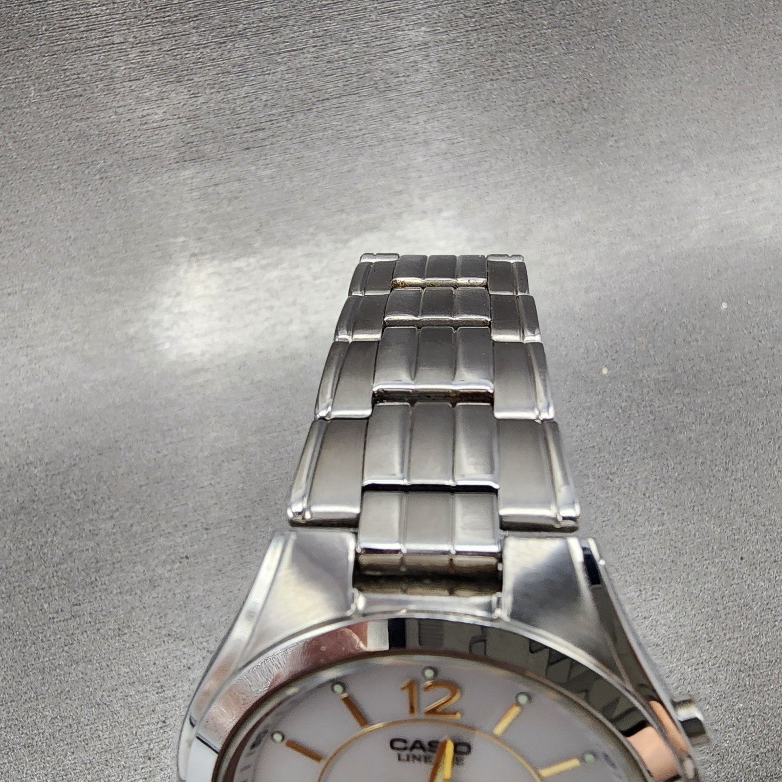 Casio Lineage LCWM200 Watch Men 38mm White Dial Steel Analog Digital Solar Runs4