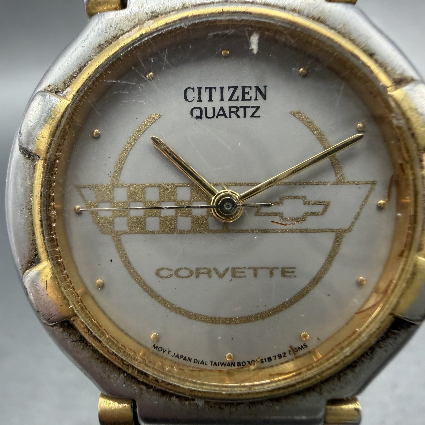 Citizen Corvette Watch Unisex 31mm Gray Dial Two Tone Round 6030-S05111 PARTS2