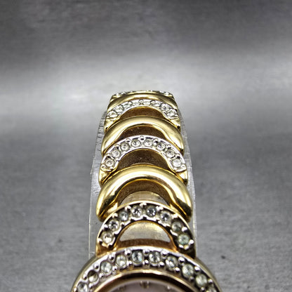 Bucherer Watch Women 20mm MOP Dial Gold Tone Round 901 544 New Battery Crystals4