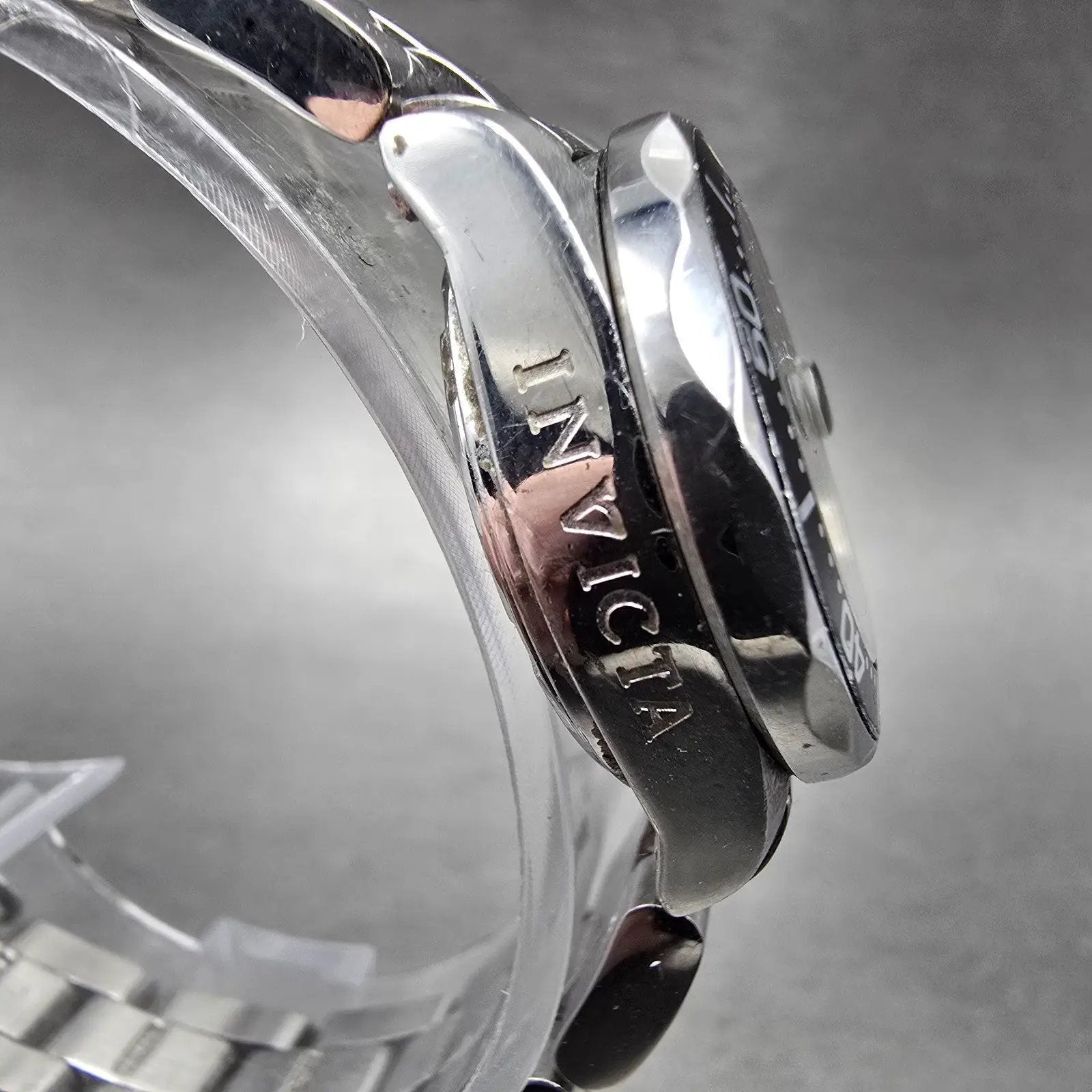 Invicta Dive Watch Women 24mm Black Dial Steel Date 8939A Round New Battery UNKJ4