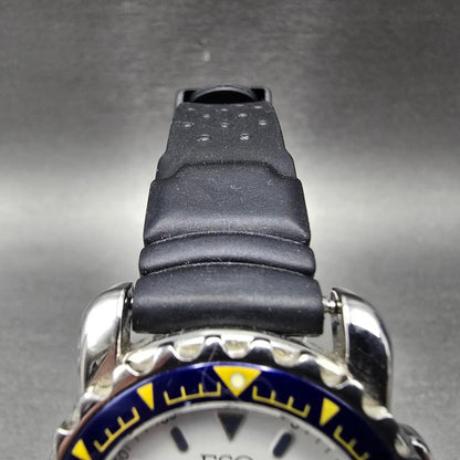 ESQ Submersible Dive Watch Women 32mm White Dial Silver Date Round New Battery4