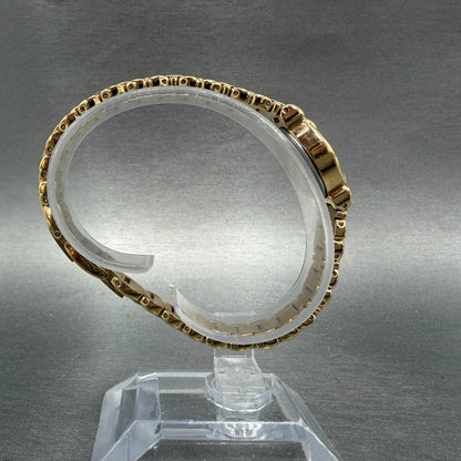 Elgin Watch Women 17mm MOP Dial Gold Tone Oval EG074 New Battery Bracelet8