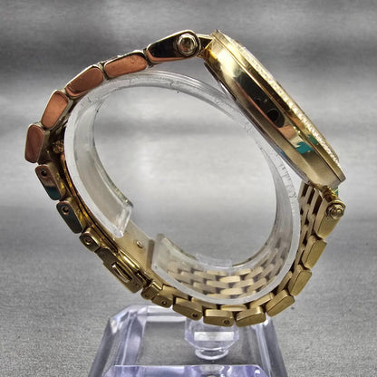Michael Kors Darci Watch Women 39mm Gold Dial Gold Tone MK3398 New Battery8