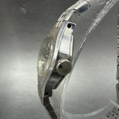 Seiko Watch Women 18mm Silver Dial Silver Tone Manual Round 11-0639 Runs JG82