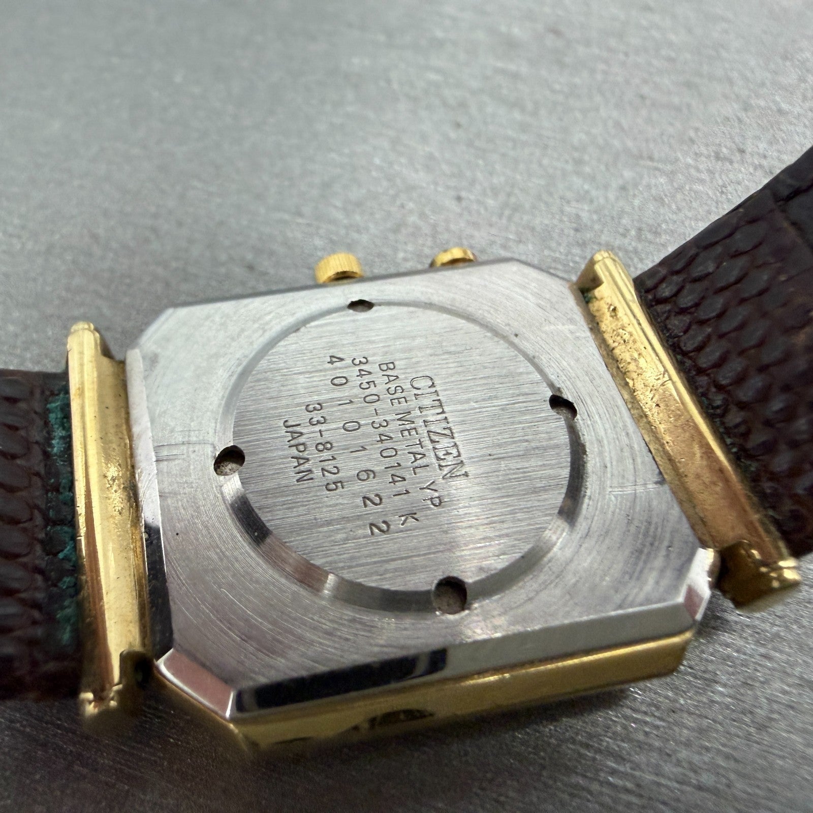 Citizen Watch Unisex 26mm Champagne Dial Gold Tone Date 3450-340141 PARTS10
