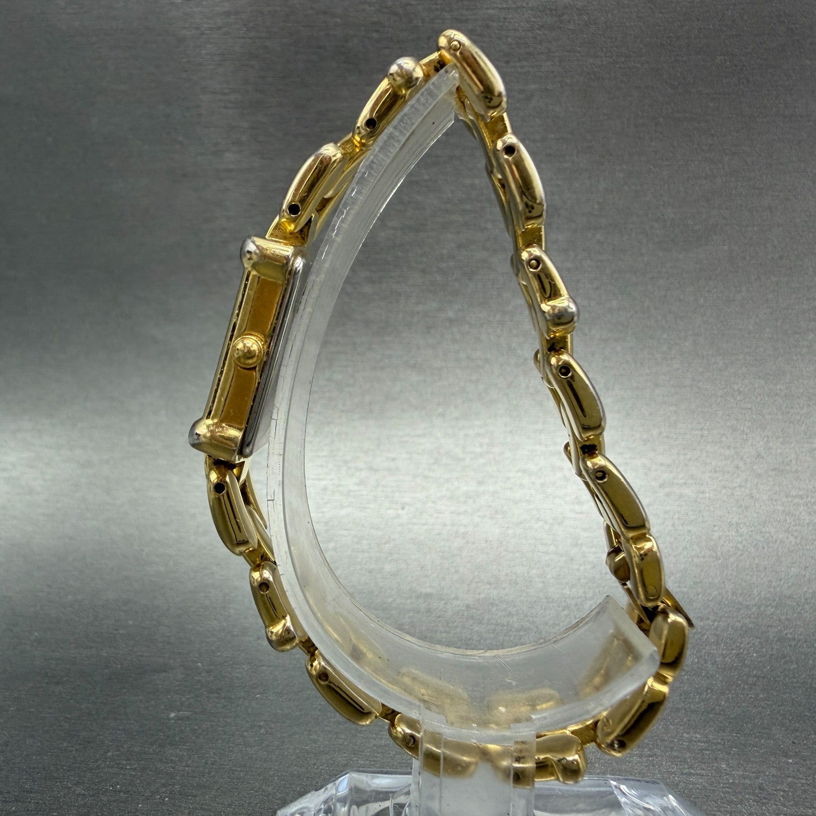 Citizen Elegance Tank Watch Women 18mm MOP Dial Gold Tone 5920-H01504 New Batt6