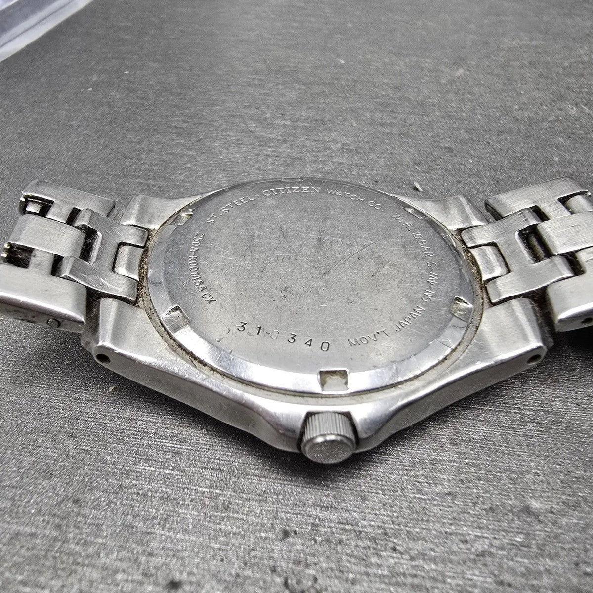 Citizen Watch Men 37mm Blue Dial Silver Tone Daydate Round 250A-K001455 PARTS16