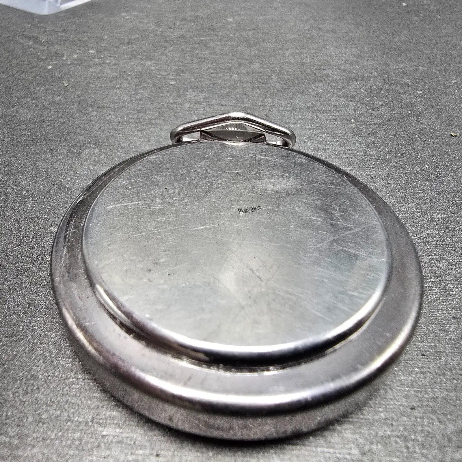 Victorinox Swiss Army Pocket Watch Men 48mm White Dial Silver Tone Round PARTS10