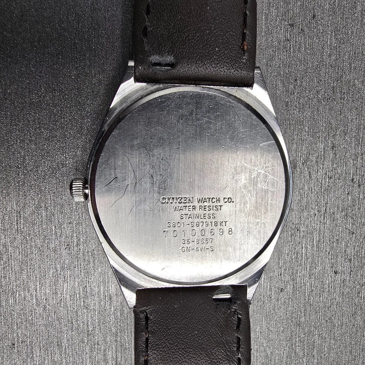 Citizen CQ Watch Men 34mm White Dial Silver Tone Daydate 3801-987918 New Battery10