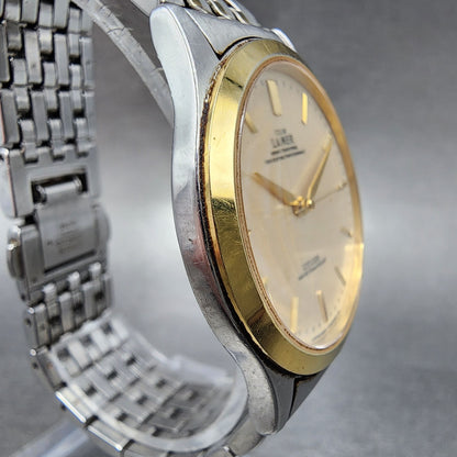 Citizen Club Lamer Watch Men 34mm Cream Dial Two Tone Round 5631-F61907 New Batt