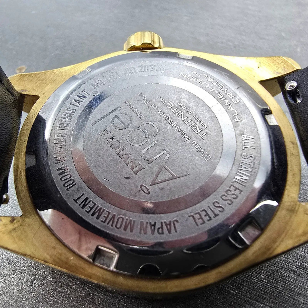 Invicta Angel Watch Women 40mm MOP Dial Gold Tone Date 20316 New Battery9