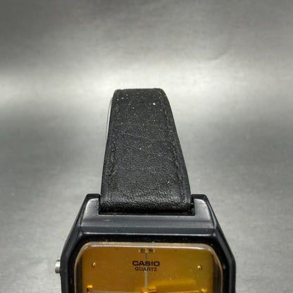 Casio AW-48H Watch Men 31mm Gold Dial Black Tone Alarm Chrono New battery5