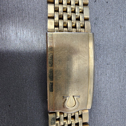 Omega Bracelet 18mm Beads Of Rice 14k Gold Filled No.12 570 End links VTG2