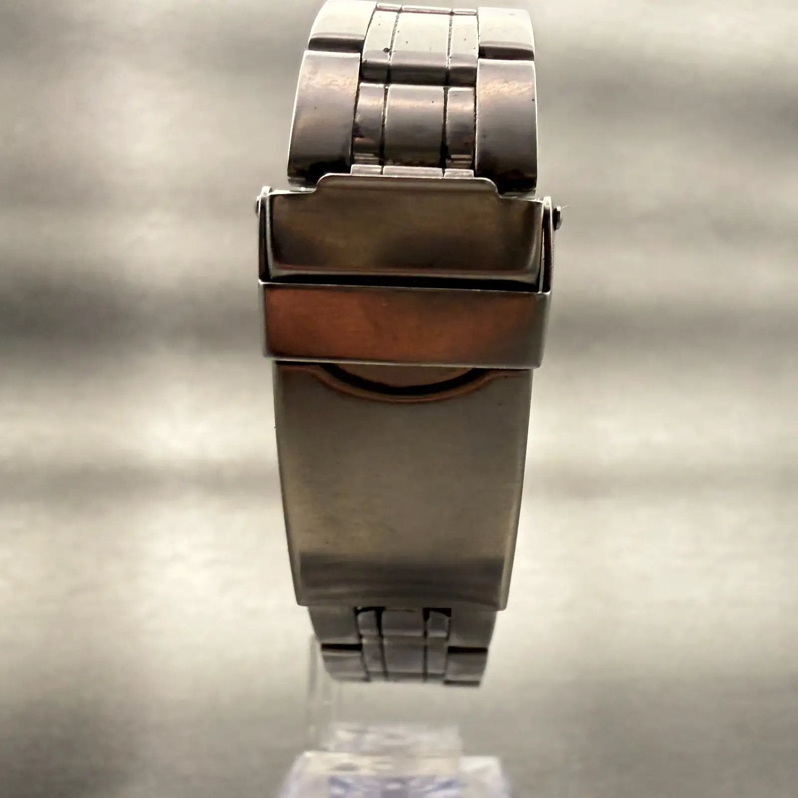 Seiko Watch Men 33mm Gray Dial Silver Tone Round 8C23-6059 New Battery VTG7