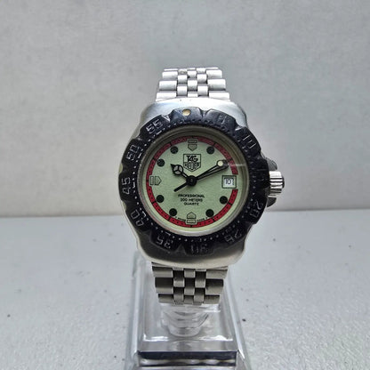 Tag Heuer Formula 1 Dive Watch Women 28mm Luminous Dial Steel Date New Battery0