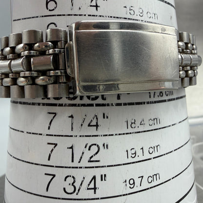 Seiko Sportsman Watch Men 36mm Silver Dial Silver Tone Date Manual 14112 Runs10