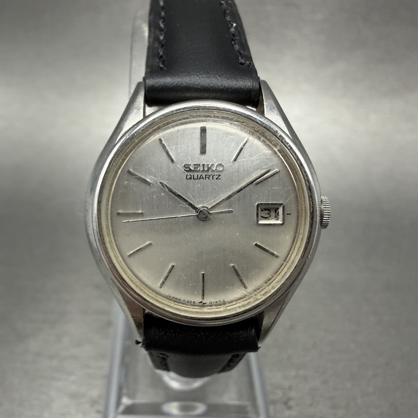 Seiko Watch Women 25mm Silver Dial Silver Tone Date Round 43250030 New Battery0