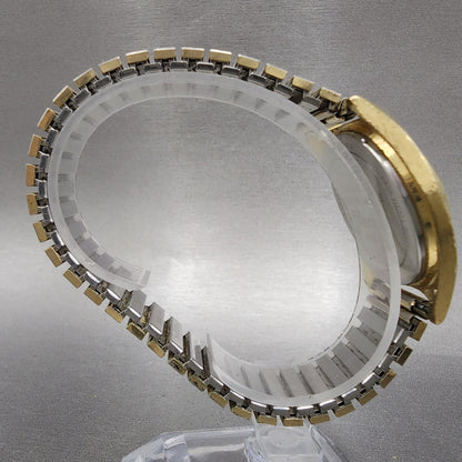 Bulova Accutron Watch Men 36mm Gold Dial Gold Tone Daydate 7256 PARTS9